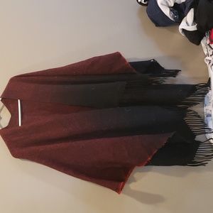 Apt. 9 Shawl/Wrap with Tassels OS